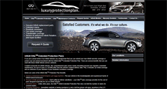 Desktop Screenshot of luxuryprotectionplan.com