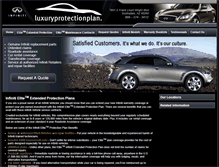 Tablet Screenshot of luxuryprotectionplan.com